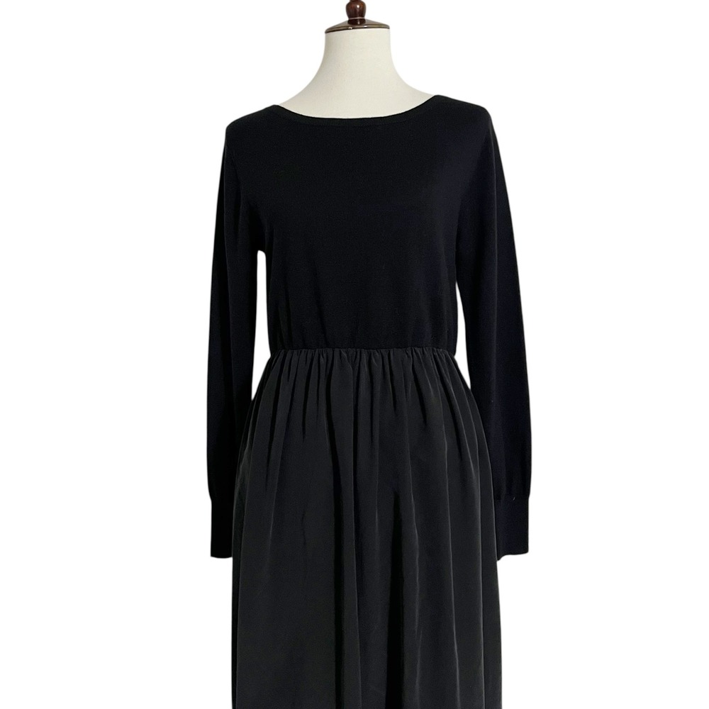 Sundance Jillian Mixed Media Wool and Silk Midi Sweater Dress Size Medium - Picture 9 of 11